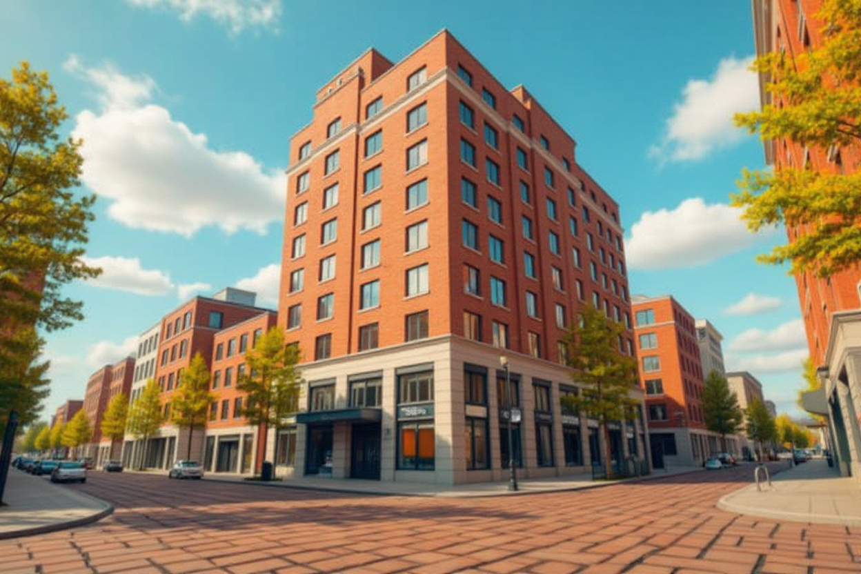 Modern Red Brick Office Block for Investement